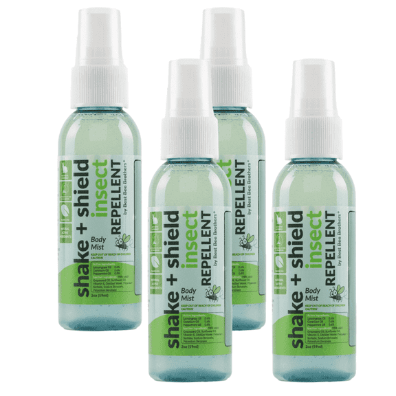 Best Bee Brothers Insect Repellent Body Mist, 4 Pack, 2oz Bottles