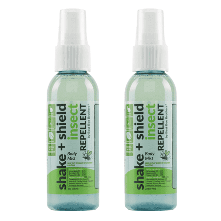 Best Bee Brothers Insect Repellent Body Mist, Mosquitoes and Ticks, 2-Pack, 2oz