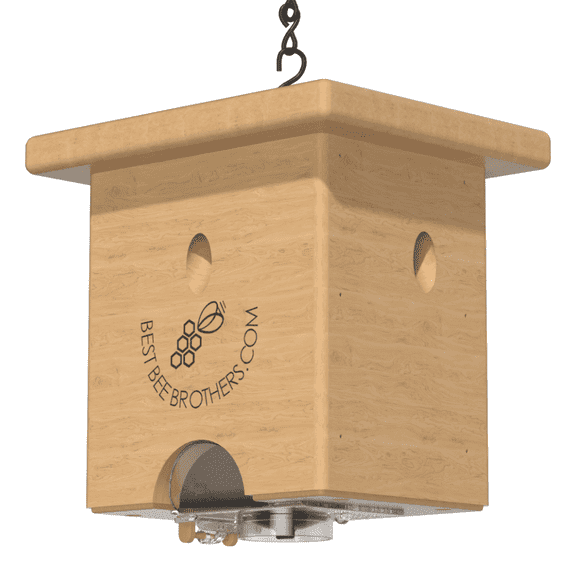 Best Bee Brothers Pine Turbo Trap - Outdoor, Professional Grade, Carpenter Bees Trap, 1 Count