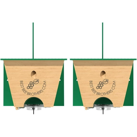 Best Bee Brothers Turbo Trap 2.0 - Professional Grade Carpenter Bee Trap, Bee Vault - 2 Pack