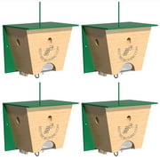 Best Bee Brothers Turbo Trap 2.0 with Bee Vault 4-Pack Carpenter Bee Trap