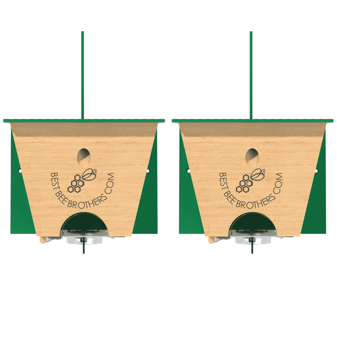 Best Bee Brothers Turbo Trap Outdoor Carpenter Catcher with Bee Vault, 2 Pack