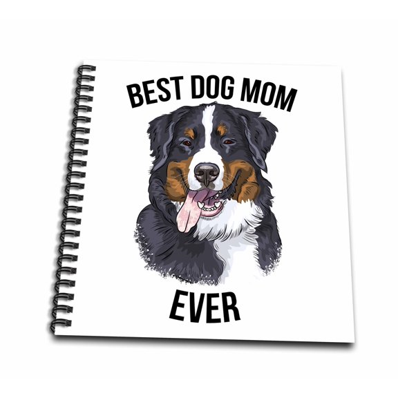 3dRose, Best Bernese Mountain Dog Mom Ever, Drawing Book 8 x 8 inch