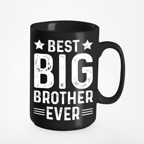 Best Big Brother Ever - Sibling Appreciation, Black 15oz Ceramic Mug