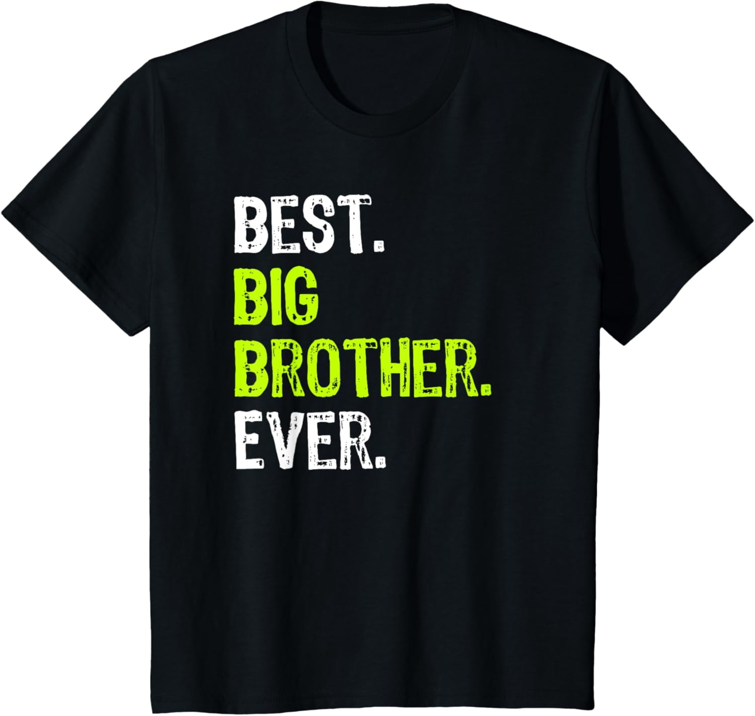 Best Big Brother Ever Teenager Older Sibling for Boys Short Sleeve T ...