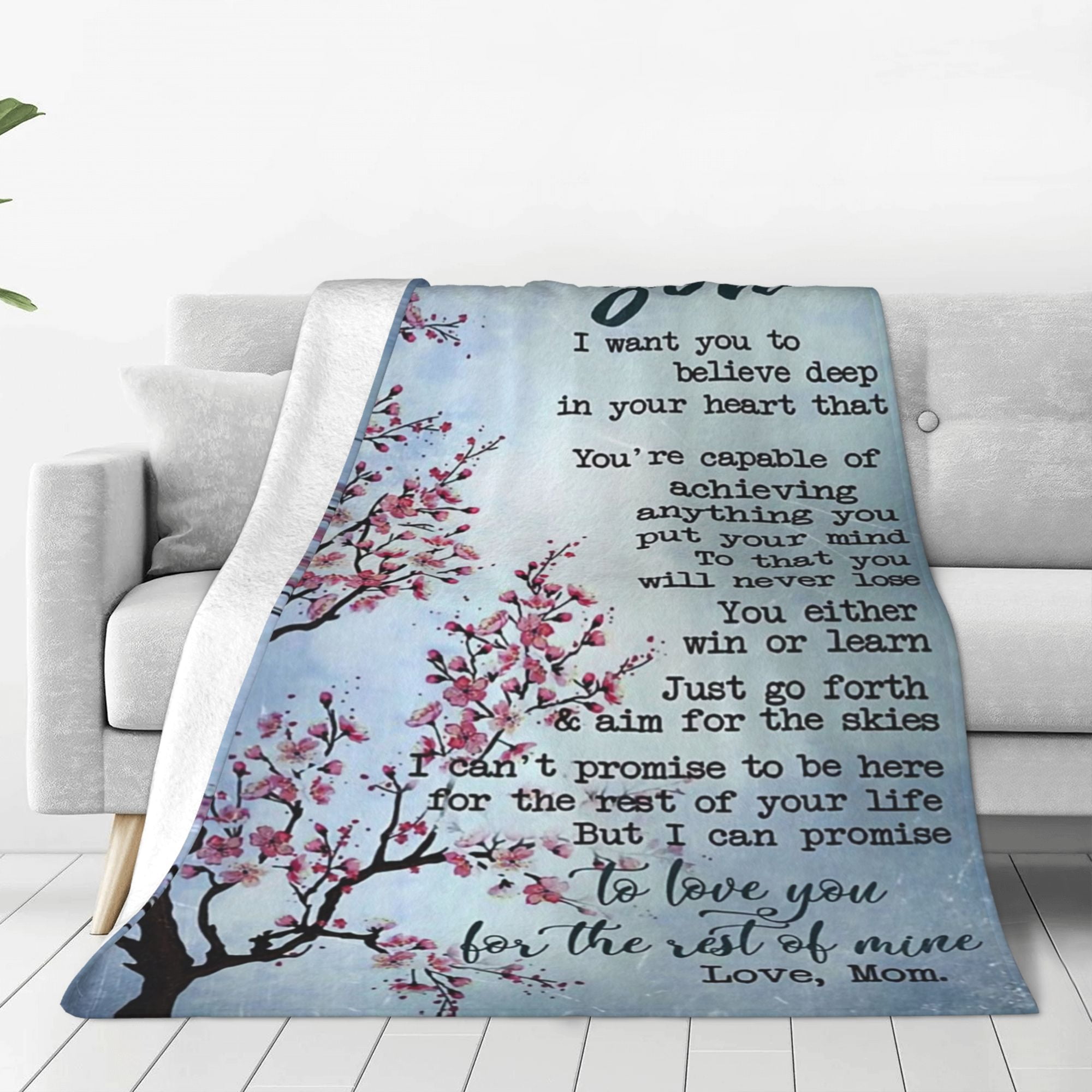 Best Birthday Gifts for Daughter from Mom Dad,Soft & Comfy Throw