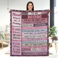 thumbnail image 1 of Best Birthday for Mom, Great for Mom from Daughter Son, Christmas Mom, Soft Blanket for Mom for Mother''s Day, Valentine''s Day, 50"x60", 1 of 6