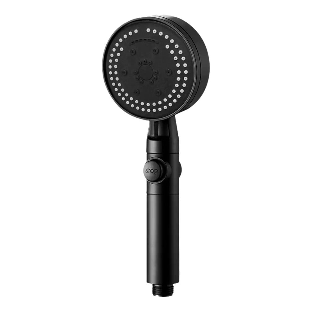 BestBlack (A) Eightspeed booster handheld shower head with large