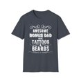 thumbnail image 1 of Best Bonus Dad, Gildan Unisex T-Shirt, Have Tattoos & Beards Graphic, S-3XL, 1 of 3
