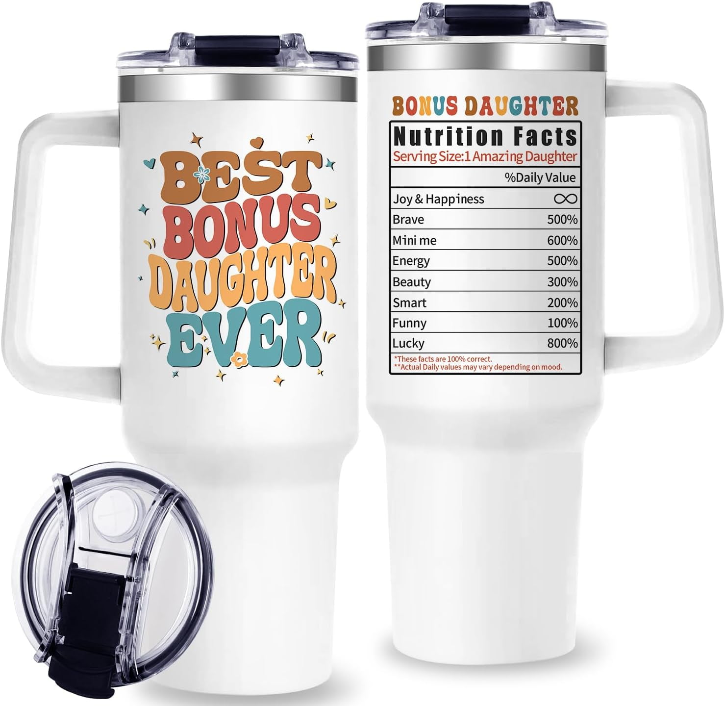 Tumbler Gifts For Dad And Stepmom The Good Sister Daughter Gift