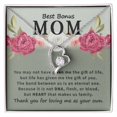 thumbnail image 1 of Best Bonus Mom You May Not Have Forever Necklace w Message Card, 1 of 20