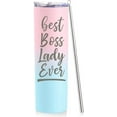 thumbnail image 1 of Best Boss Lady Gifts For Women Boss Gifts 20oz Boss Lady Cup Boss Day Gift for Female Boss Birthday Christmas Farewell Leaving Job Gifts for Women Presents for Boss Lady Skinny Tumbler With Lid Straw, 1 of 6