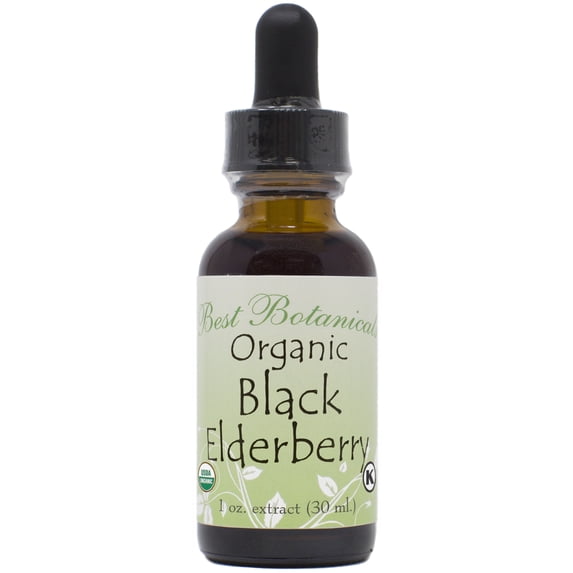 Best Botanicals Organic Black Elderberry Extract 1 oz.