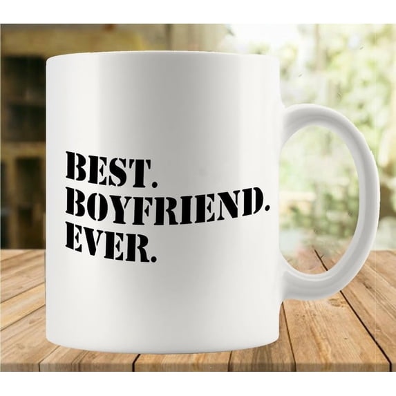 Best Boyfriend Ever 11oz Mug, Double Side Printed White Coffee Mug Perfect Funny Gift for everyone