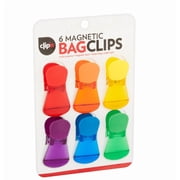 Best Brands Clip'n Magnetic Bag Clips 6-Pack, Multicolor