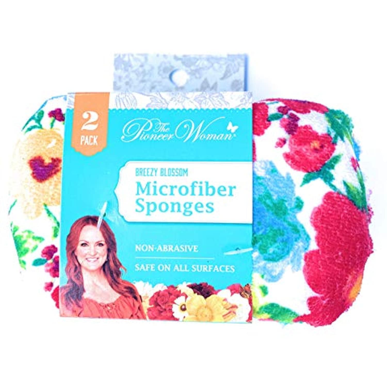Best Brands Pioneer Woman 2 Pack Gorgeous Garden Microfiber Kitchen SPONGES