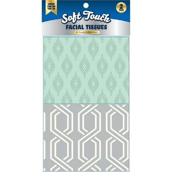 Best Brands White 2-Ply Facial Tissue, 2 Pack (60 Total Tissues)