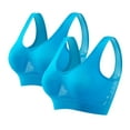 thumbnail image 1 of Ahabrexf Sports Bras for Women Seamless Bra Wirefree Yoga Bra with Removable Pads,Breathable Bra Cool Air ,Womens Underwear Breathable Large Size Snug Bras No Steel Ring Seamless Underwear for Women, 1 of 3