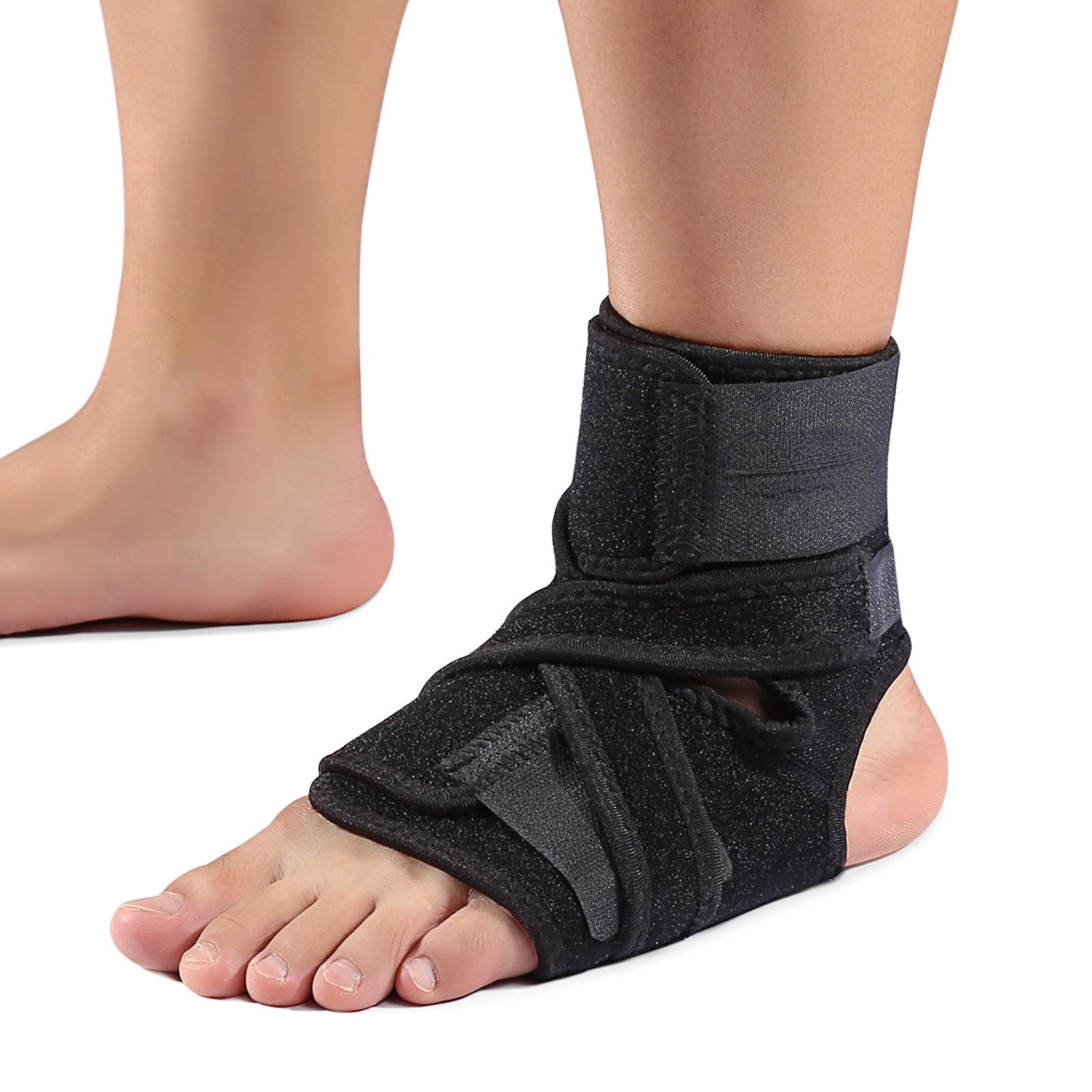 Best Breathable Adjustable Compression Foot Drop Ankle Brace Support Stabilizer - Deluxe Foot Support Ankle Stabilizer - Foot Support Protector and Stabilizer - Fits Either Left and Right Foot