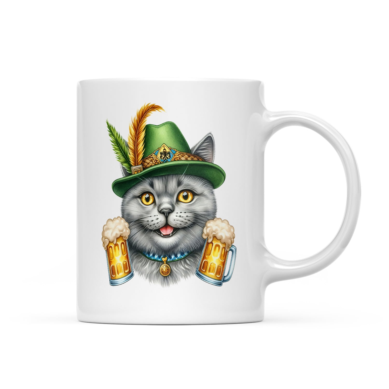 Best British Shorthair Dad Proud Beer Lover Happy Oktoberfest Mug Cat