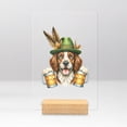 thumbnail image 1 of Best Brittany Spaniel Dad Proud Beer Lover Happy Oktoberfest Acrylic Plaque Sign Ashwood Base Brittany Dog Lover Gifts Idea Home Desk Decor - 02016, 1 of 5