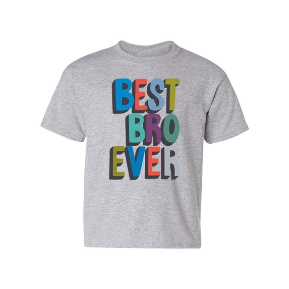 Best Bro Ever T-Shirt Juniors -Image by Shutterstock, Large