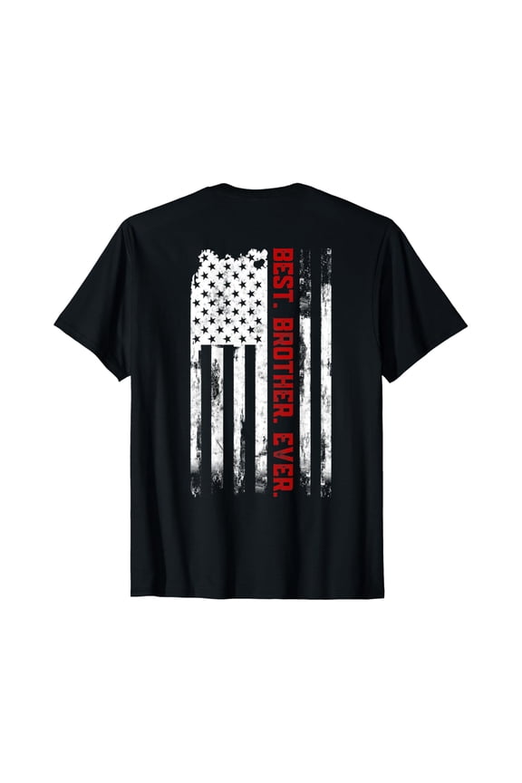 Best Brother Ever American Usa Flag Father'S Day For Brother T-Shirt Unisex S-5XL Hot Trending Shirt, Vintage Birthday Gift