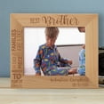 thumbnail image 1 of Best Brother Personalized Wooden Frame-10" x 8" Brown Horizontal, 1 of 1