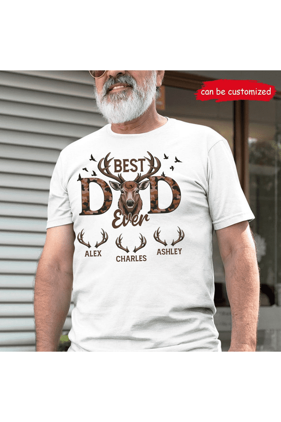 Best Buckin Dad tshirt funny hunting shirt gift for dad, men, father