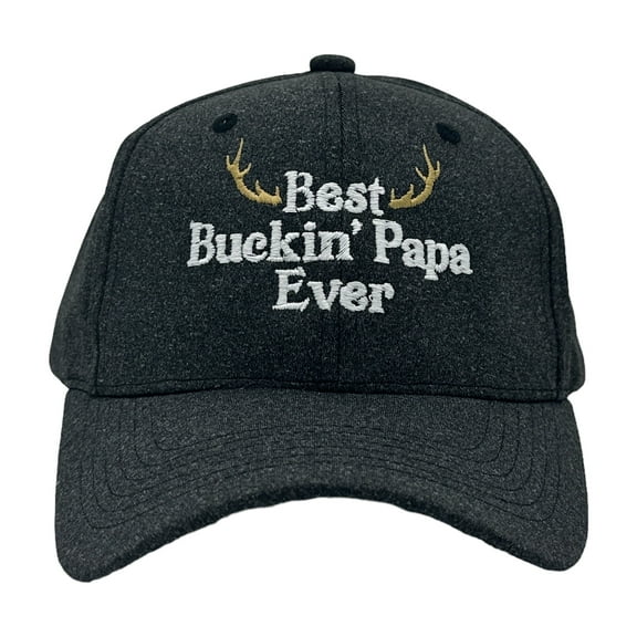 Best Buckin Papa Ever Hat Funny Graphic Fathers Day Gift Baseball Cap