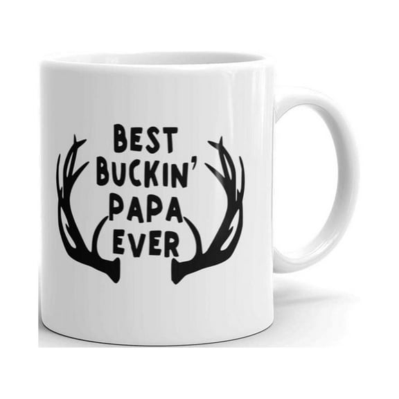 Best Buckin' Papa Ever Rodeo Coffee Tea Ceramic Mug Office Work Cup Gift 11 oz