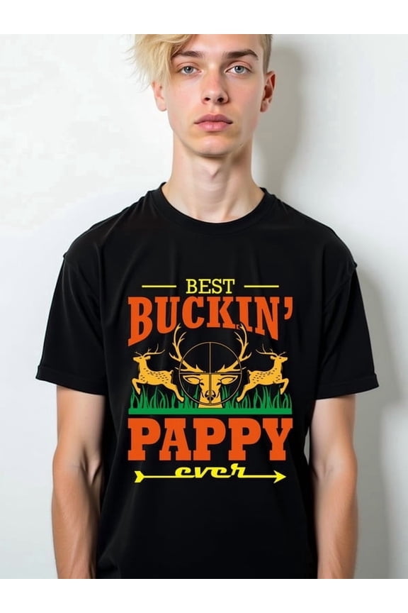 Best Buckin' Pappy Ever for men comfort colors tshirt black casual elegant Hip-hop street style Fashion Unisex Shirt Graphic tshirts