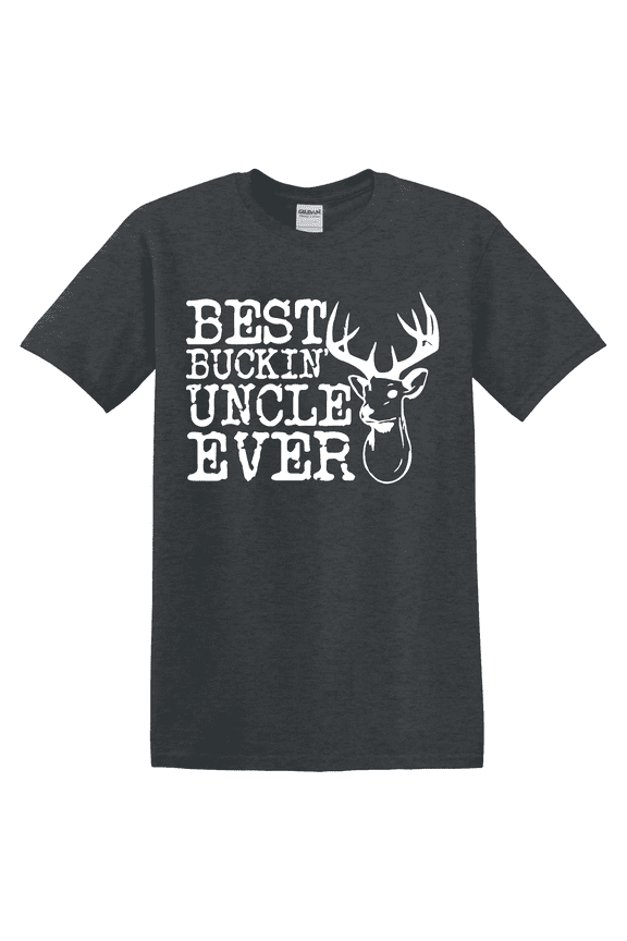 Best Buckin Uncle Hunting Family Graphic T-Shirt
