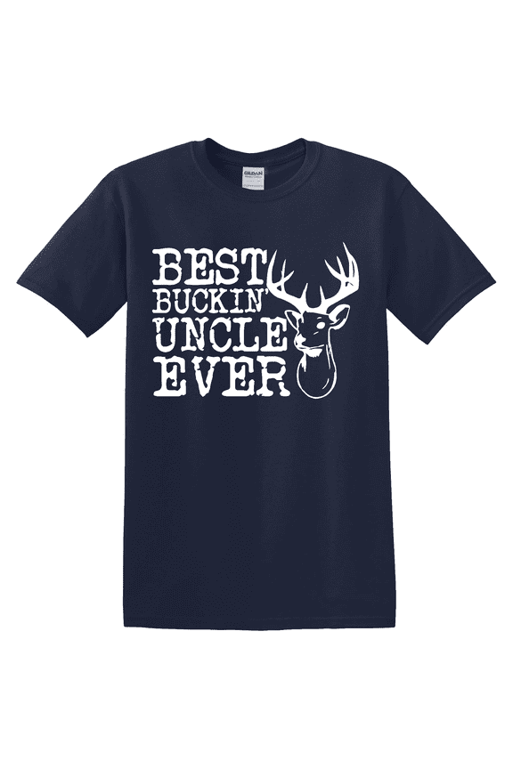 Best Buckin Uncle Hunting Family Graphic T-Shirt