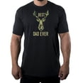 thumbnail image 1 of Best Bucking Dad Ever, Men's Hunting Shirt, Funny Dad Shirts - Black MH200DAD S41 S, 1 of 3