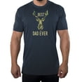 thumbnail image 1 of Best Bucking Dad Ever, Men's Hunting Shirt, Funny Dad Shirts - Heather Navy MH200DAD S41 S, 1 of 3