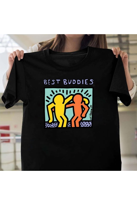Best Buddies Fun Nostalgic Friendship 80s 90s Cartoon, Style Graphic V70084, for Men and Women, up to Size 5XL
