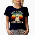 thumbnail image 1 of Best Bulldog Dad Ever, Navy Blue T-Shirt, 2XL, 1 of 5