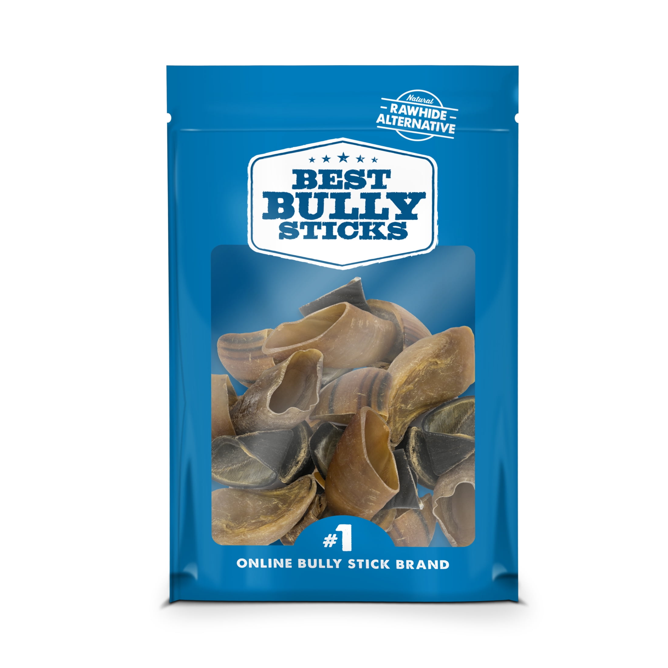 Best Bully Sticks 100% Natural Cow Hooves Dog Chews (25 Count Value Pack) - Free-Range & Grass-Fed Cattle - Long-Lasting Natural Alternative to Rawhide
