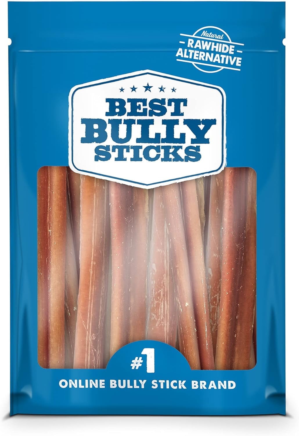 Best Bully Sticks 4 Inch Bully Sticks - 8 oz (Pack of 1) - 100% Natural Grass-Fed, Grain and Rawhide Free, Ideal for Small or Young Canines