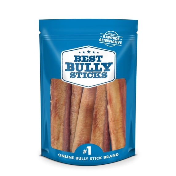 Best Bully Sticks 6 Inch Jumbo Bully Sticks for Dogs - 12 Count (Pack of 1) - Natural Grass-Fed Beef, Single Ingredient, Grain and Rawhide Free Chew, Large Breeds