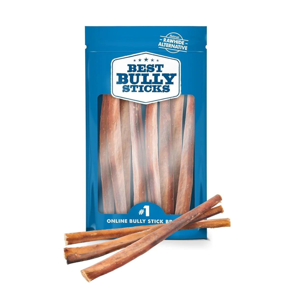 Best Bully Sticks Jumbo Bully Sticks - 12 Inch, 25 Count (Pack of 1) - Natural, Grass-Fed Beef, Single Ingredient, Grain-Free, Rawhide Alternative, Dog Treats for Large Dogs