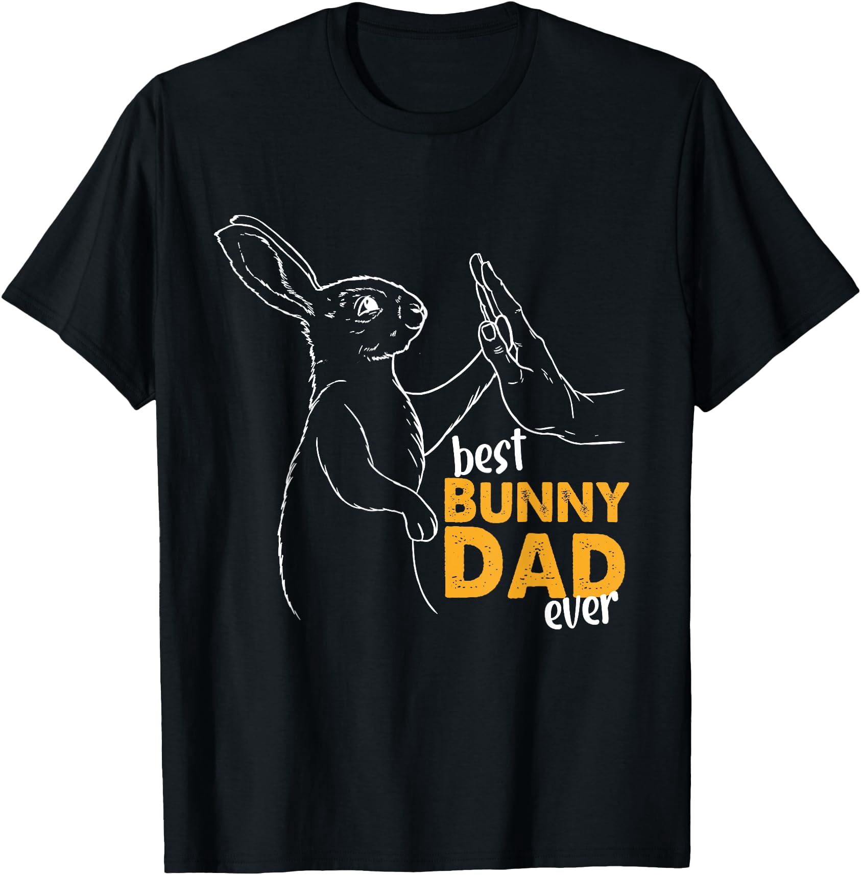 Best Bunny Dad Ever Rabbit Daddy Bunny Father Mens Bunny T-Shirt,Light ...