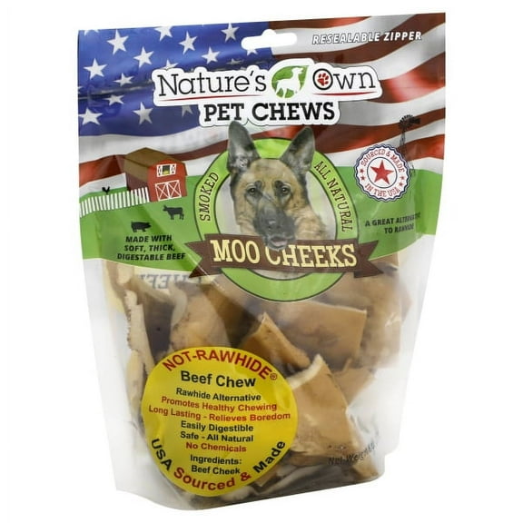Best Buy Bones Nature's Own Pet Chews Moo Cheeks Bag Treat, 8 oz