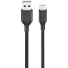 Best Buy Essentials 1.8m (5.9 ft.) Braided USB-C Cable (BE-MCA6CCB-C)  Black, USB-C to USB-C Fast Charging & Data Sync Cable for Phones, Tablets & Laptops