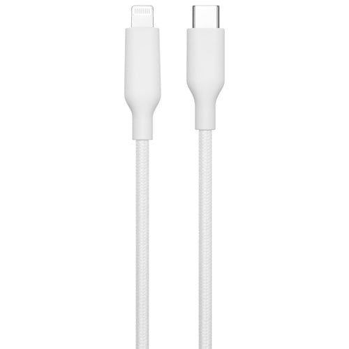Best Buy Essentials 3m (9.8 ft.) Braided USB-C to Lightning Cable  BE-MCA10CLW-C  Fast Charging & Durable Design