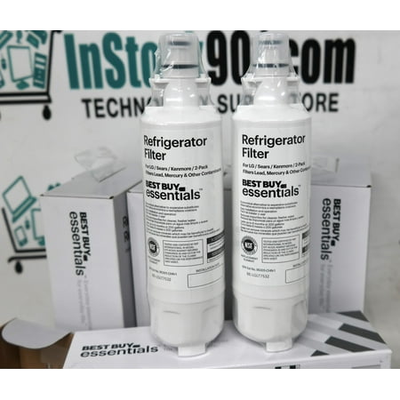 Best Buy essentials™ - NSF 42/53 Water Filter Replacement for Select LG and Sears/Kenmore Refrigerators  (2-Pack) - White