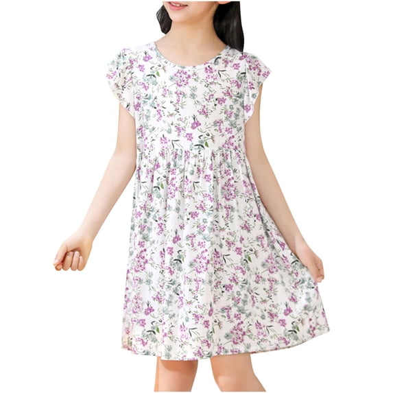 Best Buy Toddler Dress Summer Middle Children Big Girls Sleeveless Dress Graphic Print Children's Clothing Ndbuld 10 Years