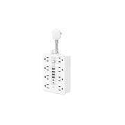 Best Buy UL Certified Surge Protector Power Strip - 8 AC Outlets + 6 USB Ports 2 USB-C for Home Office, Dorm, Travel | 1875W 15A Flat Plug Wall Adapter with Overload Protection & Smart USB Charging