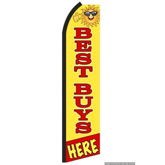Best Buys Here Swooper flag Without Pole Advertisement /Business Flags | Feather Flag |